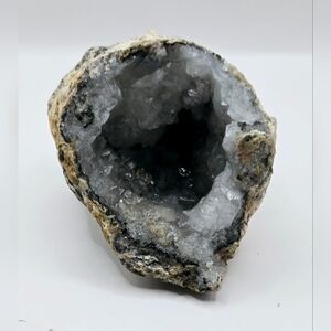 Natural Quartz Geode Half – Sparkling Trancas Crystal Cluster from Mexico